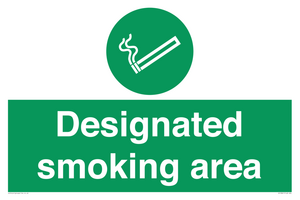 Designated smoking area